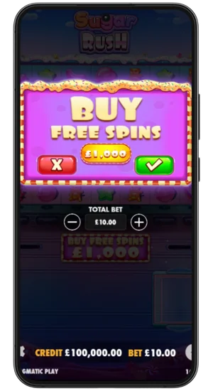 Sugar Rush Buy Free Spins